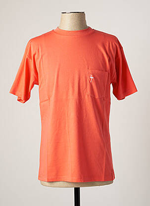 T-shirt broderie manches courtes orange KATZ OUTFITTER homme