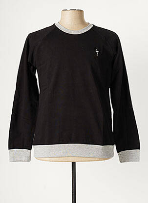 Sweat-shirt tissage jersey manches longues noir KATZ OUTFITTER homme