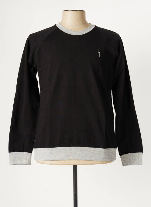Sweat-shirt tissage jersey manches longues noir KATZ OUTFITTER homme