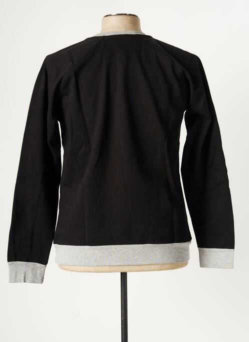 Sweat-shirt tissage jersey manches longues noir KATZ OUTFITTER homme