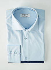 Chemise manches longues bleu OZOA pour homme seconde vue