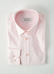 Chemise manches longues rose OZOA pour homme seconde vue