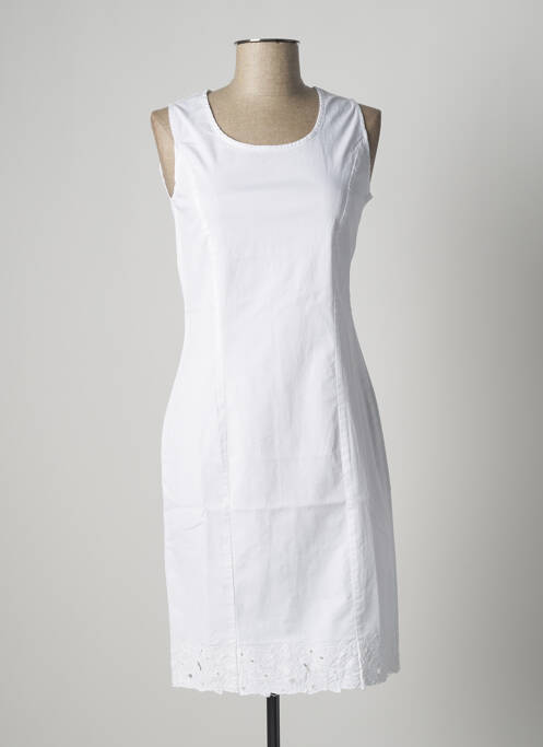 Robe mi-longue blanc MERI & ESCA pour femme