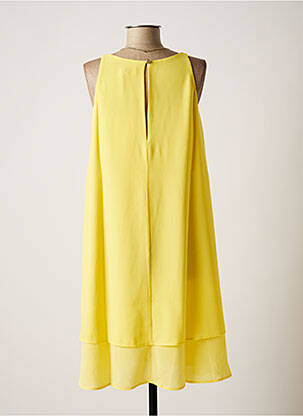 Robe mi-longue coupe fluide sans manche jaune NINATI femme