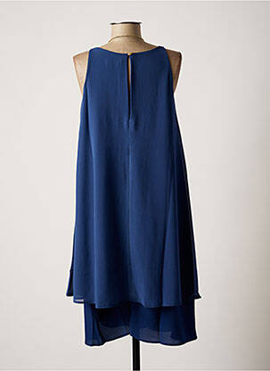 Robe mi-longue coupe fluide sans manche bleu NINATI femme