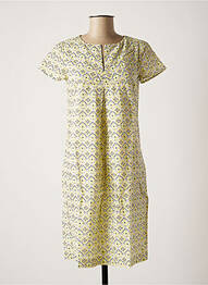 Robe courte manches courtes manches courtes vert NINATI femme