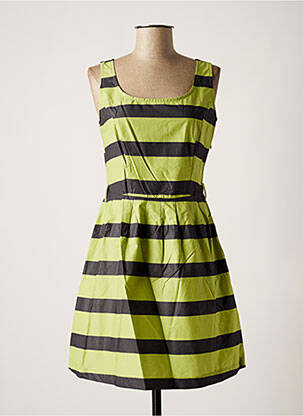 Robe courte sans manche sans manche vert NINATI femme