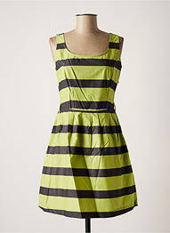Robe courte sans manche sans manche vert NINATI femme