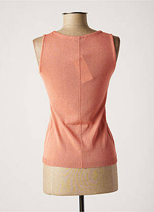 Top tissage jersey sans manche rose NINATI femme