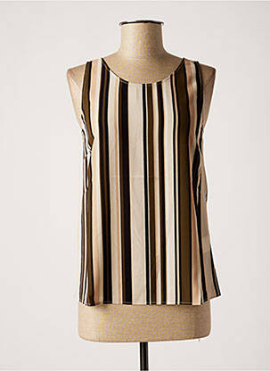 Blouse col rond sans manche vert NINATI femme