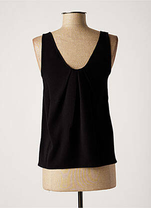 Top coupe fluide sans manche noir NINATI femme