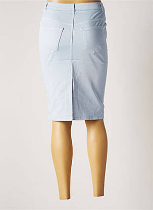 Jupe mi-longue stretch bleu NINATI femme