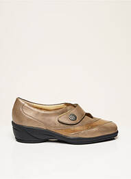 Chaussures de confort matière lisse talon de 4 à 6cm beige GOLDKRONE femme