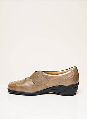 Chaussures de confort matière lisse talon de 4 à 6cm beige GOLDKRONE femme