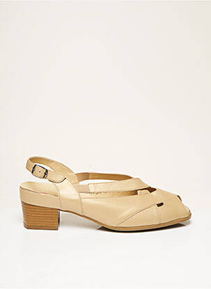 Sandales/Nu pieds beige KRONE pour femme