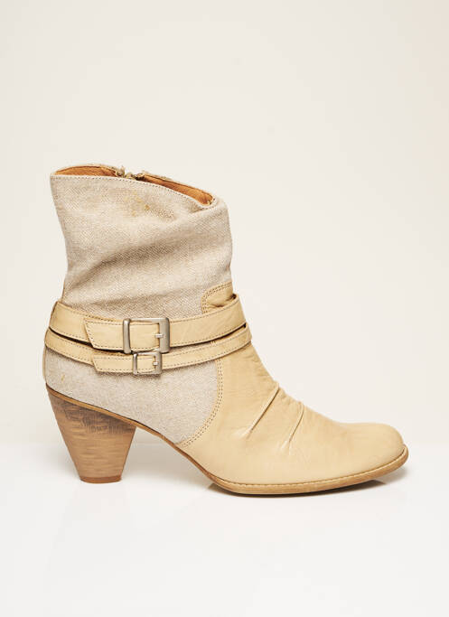 Bottines/Boots beige KARSTON pour femme