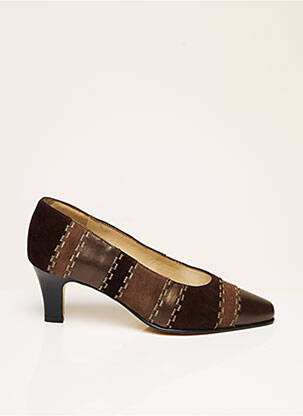 Escarpins talon aiguille talon de 4 à 6cm marron J & W femme