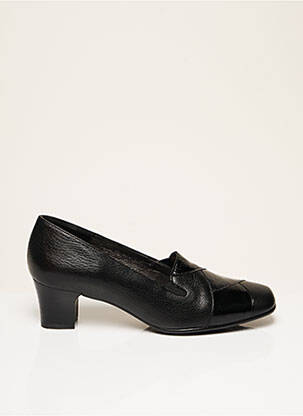 Escarpins tissage satiné talon de 4 à 6cm noir OMBELLE femme