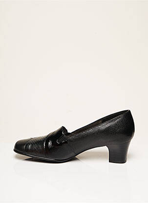 Escarpins tissage satiné talon de 4 à 6cm noir OMBELLE femme
