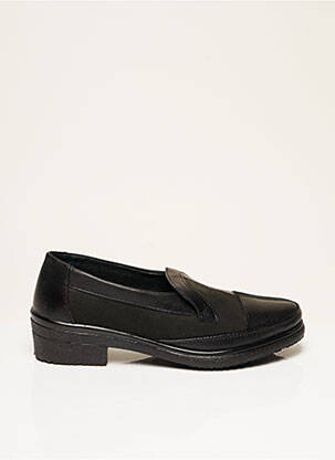 Mocassins tissage satiné talon plat jusqu'à 3cm noir ROHDE femme