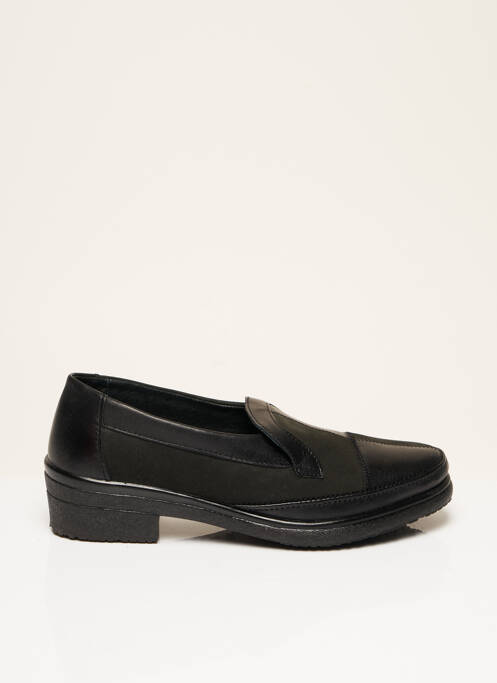 Mocassins tissage satiné talon plat jusqu'à 3cm noir ROHDE femme