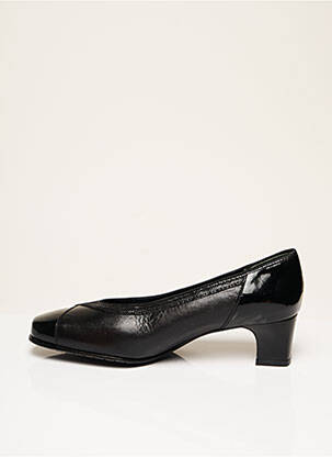 Ballerines carré talon de 4 à 6cm noir HASLEY femme