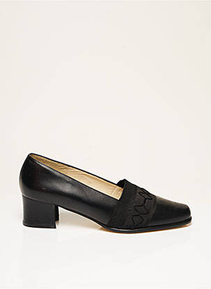 Mocassins carré talon de 4 à 6cm noir FEELING femme