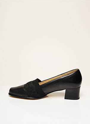 Mocassins carré talon de 4 à 6cm noir FEELING femme