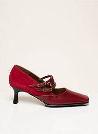 Escarpins fermeture boucle(s) talon de 4 à 6cm rouge CORINE femme