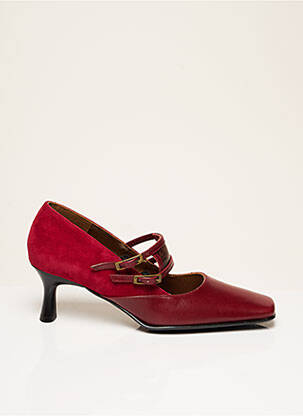 Escarpins fermeture boucle(s) talon de 4 à 6cm rouge CORINE femme