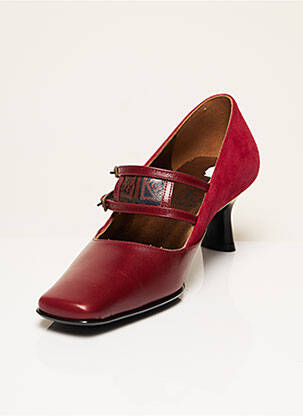 Escarpins fermeture boucle(s) talon de 4 à 6cm rouge CORINE femme