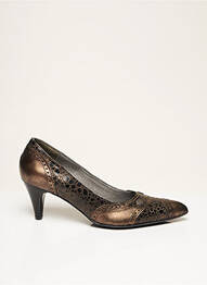 Escarpins bout pointu talon de 4 à 6cm marron MONDRIE femme