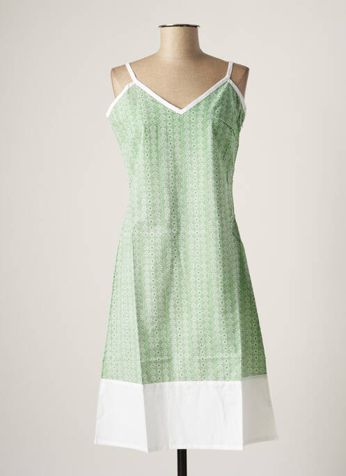 Robe mi-longue vert IDEO pour femme