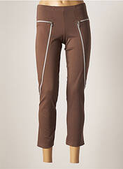 Pantalon 7/8 marron ZONE BLEUE pour femme seconde vue