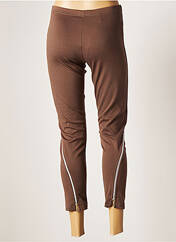 Pantalon 7/8 marron ZONE BLEUE pour femme seconde vue