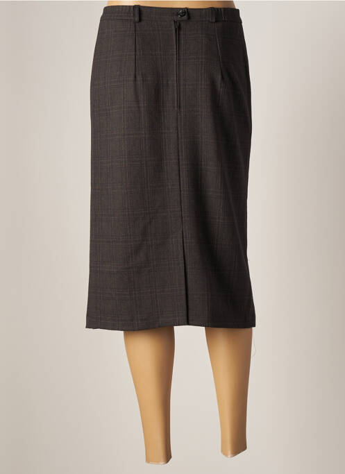 Jupe mi-longue marron 20/20 pour femme