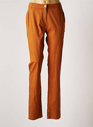Pantalon droit stretch taille normale marron MERI & ESCA femme