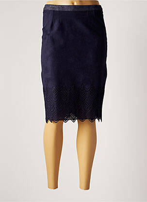 Jupe mi-longue taille normale bleu JUMFIL femme