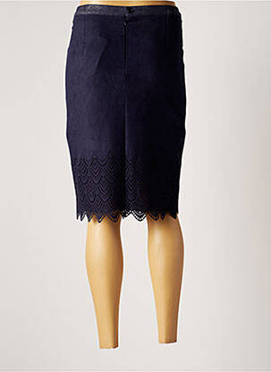 Jupe mi-longue taille normale bleu JUMFIL femme