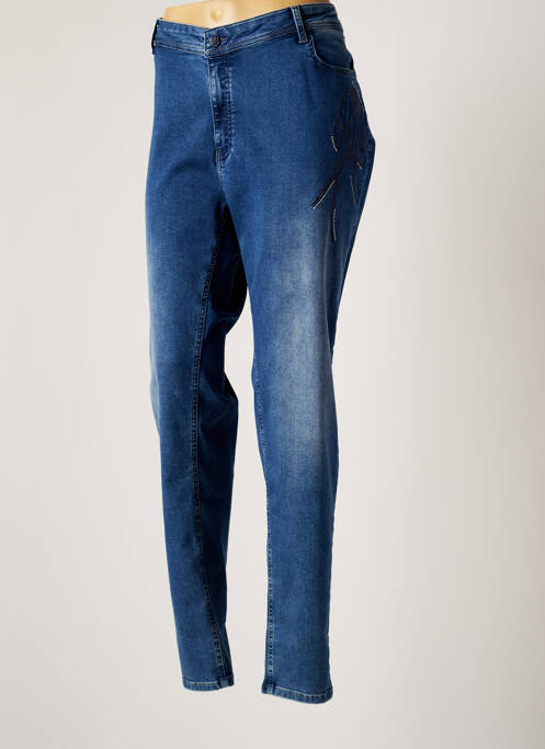 Jeans coupe slim bleu GUY DUBOUIS pour femme
