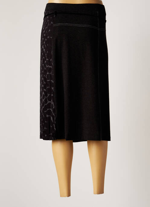 Jupe mi-longue gris GUY DUBOUIS pour femme