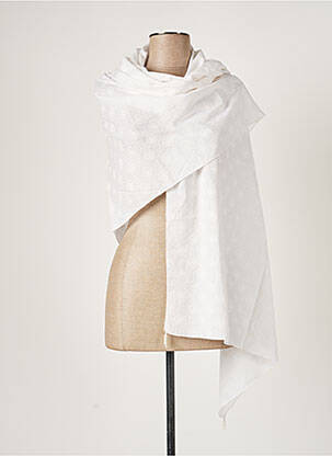 Foulard blanc AGATHE & LOUISE pour femme