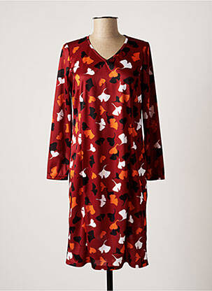 Robe mi-longue marron GUY DUBOUIS femme