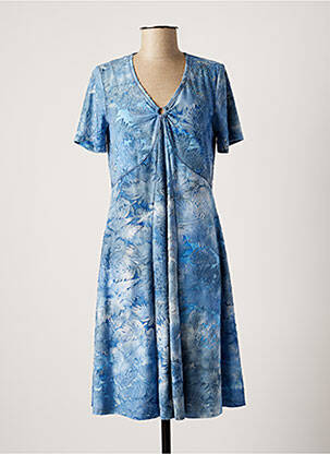 Robe mi-longue bleu GREGORY PAT pour femme