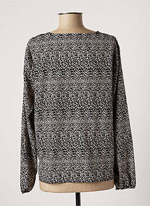 Blouse tissage popeline manches longues beige MERI & ESCA femme