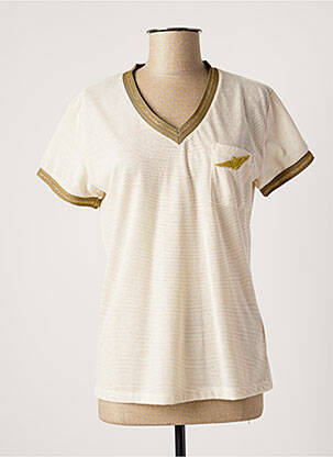 T-shirt beige MERI & ESCA pour femme