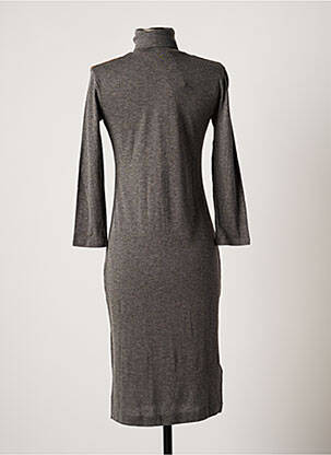 Robe mi-longue manches 3/4 manches 3/4 gris RALPH LAUREN femme