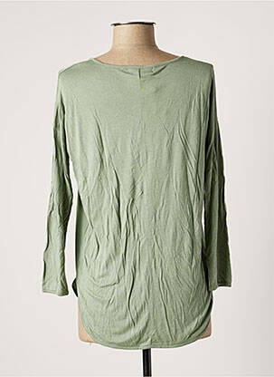 Top coupe cintrée manches longues vert TERRE BLEUE femme