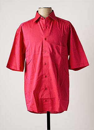 Chemise manches courtes coupe cintrée rose CASAMODA homme