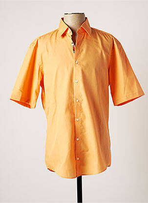 Chemise manches courtes orange VENTI pour homme